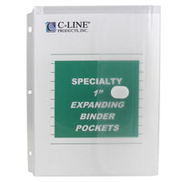 C-Line Super Heavyweight Poly Binder Pockets - Side Loading - 11 x 8-1/2 - Clear - 10 Pack-Made of durable, archival quality polypropylene and is clear in Colour