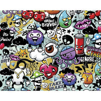 ohpopsi Graffiti Monster Wall Mural, Multicolor-Printed on nonwoven material