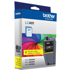 Brother Genuine LC401Y Standard Yield Yellow Ink Cartridge-Compatible with MFC-J1010DW, MFC-J1012DW and MFC-J1170DW