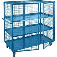Kleton Wire Mesh Truck, 3-Shelf, 30" x 48", Steel (ML253)-No. of Shelves: 3