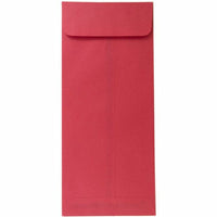 JAM Paper #14 Policy Business Coloured Envelopes - 5" x 11.5" - Red Recycled - 25 Pack-Colour: Christmas Red 