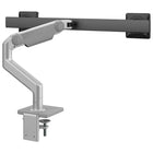 Humanscale M8.1 Monitor Arm with Crossbar - M81CMSB2B-Ships unassembled to reduce packaging size and its modular links allow users to quickly design the most productive space without additional parts - all effectively saving resources, energy and shipping costs to get from factory to office