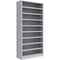 Metalware RK235 Boltless Shelving Unit, 10-Shelves, 36" x 12" x 76", Light Grey-Adjustable shelving system that provides high strength, yet economical storage capacity for your needs
