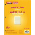 Staples Graph 10:1 cm Quad Refill Paper - 8-3/8" x 10-7/8" - 20 Sheets-Keep your binders stocked