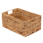Gry Mattr Woven Basket - Large 11.75"L x 17.25"W x 8"D - Natural-Natural woven material