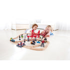 Hape Busy City Rail Set-For kids aged 3 and above