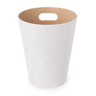 Umbra Woodrow Can, White and Natural-Capacity of 9L