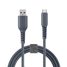 Basic Tech 3ft Micro USB Cable Charcoal-Sleek & Tangle Free