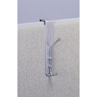 Safco Double Coat Hook, Over the Cubicle Panel, Aluminum/Chrome-Create instant garment organization by slipping these hooks over cubicle panels