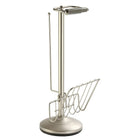 Toilet Caddy, Satin Nickel-High quality chrome plated steel