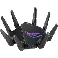 ASUS ROG Rapture GT-AX11000 Pro Tri-Band Wi-Fi 6 Gaming Router - Black-Ultrafast Wi-Fi 6 tri-band boosts speeds up to 11,000 Mbps, with 160 MHz channels for better efficiency and throughput