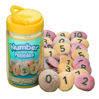 Yellow Door Number bonds to 10 Number Pebbles Set, Grades PreK - 1 (YUS1010)-Age group and grade: Ages 3 - 6 years and grades PreK - 1st