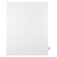 Mark Maker Legal Exhibit Index Tab White Single Tabs, 1/15th Cut, Letter Size, No Holes, Number 149, 25 Pack-White Single Tabs, 1/15th Cut