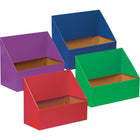 Pacon Classroom Keepers Folder Holder Assortment, 4 Pack-Four colour assorted pack of sturdy corrugated boxes, colours include red, green, blue and purple.