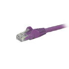StarTech Cat6 Ethernet Patch Cable with Snagless RJ-45 Connectors, 14 ft, Purple (N6PATCH14PL)-Purple PVC jacket for colour coding your connections