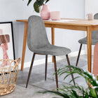 FurnitureR Grey Dining Chair, Set of 4, Charlton-Assembly required