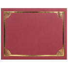 St. James Document/Certificate Holders - Gold Foil Border - Linen Finish - Red - 5 Pack - 83804-Add ceremony, elegance and sincerity to the act of giving recognition