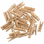 JAM Paper Wood Clip 1.5" Clothespins - Natural - 30 Pack-Quantity: 30 per pack