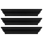 kieragrace Madison Contoured Wall Ledge & Shelf, 16", Black, 3 Pack-Decorative wall ledge and wall shelf
