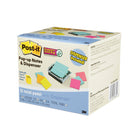 Post-It Pop-Up Notes With Dispenser - Assorted Bright Colours - 3" W x 3" L (76 mm W x 76 mm L) - 12 Per Pack-assorted bright colours, 3 in x 3 in