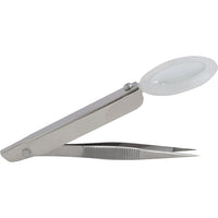SCN Industrial Splinter Forceps With Magnifier - 3 Pack-Length: 3"