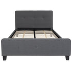 Flash Furniture Tribeca Full Size Tufted Upholstered Platform Bed - Dark Grey Fabric-Platform Bed