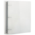 JAM Paper Standard 2" 3-Ring Flexible Poly Binder - Clear -Wide front and back binder panels fully cover standard dividers and sheet protectors. Our 3 metal ring binders have 2 buttons for easy opening and closing, and a convenient pocket on the inside flap