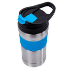 PURE Drinkware Water Bottle and Coffee Tumbler Set, 17 oz, Blue-Feature: condensation-free, leak-proof, and BPA free