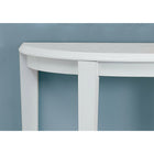 Monarch Specialties 2451 Accent Table - 36"L/White Hall Console-Narrow profile is ideal for an entryway, a hallway, or a living room with limited space