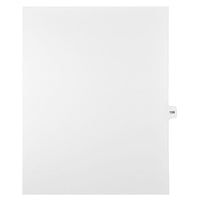 Mark Maker Legal Exhibit Index Tab White Single Tabs, 1/15th Cut, Letter Size, No Holes, Number 159, 25 Pack-White Single Tabs, 1/15th Cut
