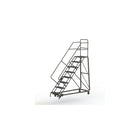 Tri-Arc Manufacturing Heavy Duty Safety Slope Ladder, No. of Steps: 8, Step Incline: 50 degree, Step Width: 24" (KDHS108242)-Frame Material: Steel