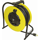 Lind Equipment Hand-Wind Electric Cable Reels, 10" Pigtail Cord-Provides a portable power centre for tools and equipment