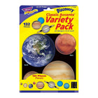 Trend Enterprises 6" DieCut Planets Classic Accents, 396 Pack-Planet-themed straight accents features monochromatic photos of various planets