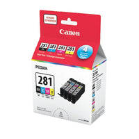 Canon CLI-281 CMYK Value Pack-Cyan, Magenta, Yellow, Black