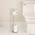 Ovo Toilet Caddy, Chrome-Durable steel tube construction