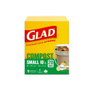 Glad Biodegradable Compost Bags - Small - 20 Pack-10L capacity