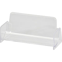 Staples Business Card Holder - Clear Plastic-Display your business cards prominently