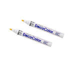Marvy Uchida Broad-Line Opaque Paint Markers - White - 2 Pack-Marker Tip: Broad Point