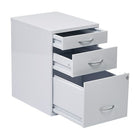 OSP Designs HPBF-11 22" Storage File Cabinet, White-Random Keyed Locks