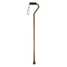 Drive Medical Foam Grip Offset Handle Walking Cane, Bronze-Bronze, Aluminum