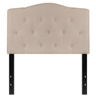 Flash Furniture Cambridge Tufted Upholstered Twin Size Headboard - Beige Fabric-Contemporary Style