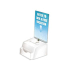 Azar Displays Medium Moulded Suggestion Box with Pocket, Lock and Key, White (206777)-White