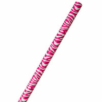 JAM Paper Gift Wrap - Zebra Print Wrapping Paper - 50 Sq Ft Total - Pink & White Safari Stripes - 2 Rolls/Pack-Pink Zebra Striped, Colourful Wrapping Paper will make anyone excited to find out what’s inside
