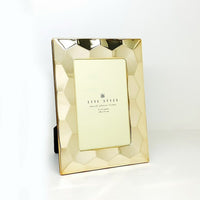 Elegance Gold Finish 4" x 6" Prism Photo Frame-Material: Stainless Steel