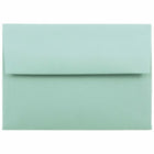 JAM Paper A2 Invitation Envelopes, 4.38 x 5.75, Aqua Blue, 250 Pack (1523981H)-Aqua blue brite hue recycled envelope