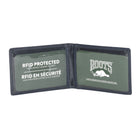 Roots Men's Leather Slimfold RFID Wallet with Removable Passcase - Navy-9