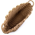 Truu Design Chunky Braided Jute Basket, 10 x 20 inches, Natural-Purpose: this basket is an additional storage organizer for your towels, laundry, magazines, toys, and many other household goods