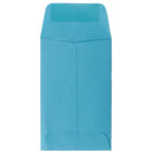 JAM Paper #3 Coin Envelopes, 2.5 x 4.25, Brite Hue Blue Recycled, 1000 Pack-Blue Envelopes