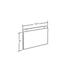 Azar Displays 7" x 11" Horizontal Wall Mount Acrylic Sign Holder, Clear, 10 Pack (162717)-Wall hanging frame is constructed of clear 0.100" thick plastic that allows for easy viewing