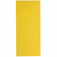 JAM Paper #10 Policy Envelopes, 4 1/8 x 9.5, Brite Hue Yellow Recycled, 1000 Pack (15877B)-Yellow